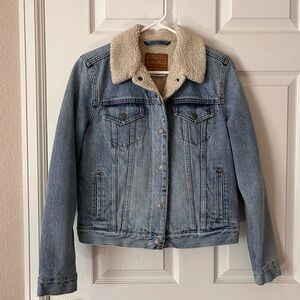 Levi’s Sherpa Lined Blue Jean Jacket